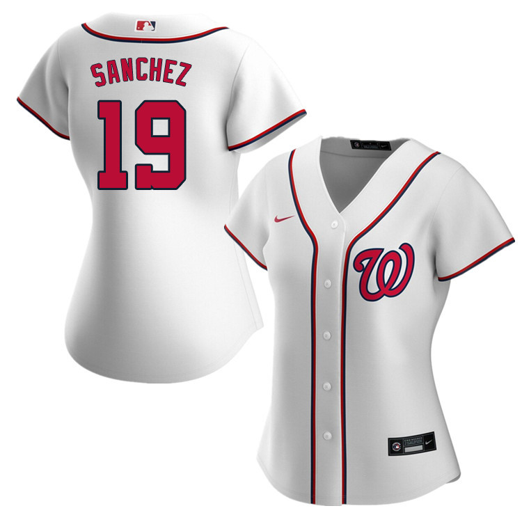 Nike Women #19 Anibal Sanchez Washington Nationals Baseball Jerseys Sale-White